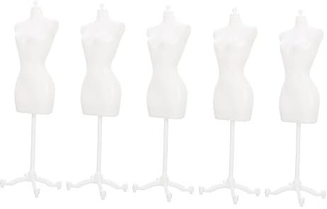 KONTONTY 5stücke Puppenkleiderständer Aus Robustem Material Filigrane Verarbeitung Für Natürliches Aussehen Für Puppenkleider Puppenmodellständer Mit Besonderer Form Bruchfestes