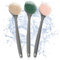 com-four® 3X Spülbürste - Küchenhelfer mit Silikonborsten - Abwaschbürste für Teller, Pfannen, Töpfe - Geschirrbürste mit langem Griff - Spülhilfe ohne Kratzer 28 cm [Auswahl variiert]