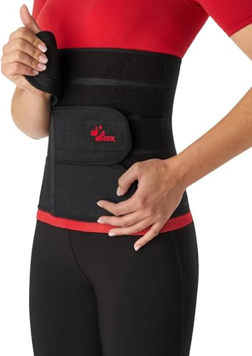 MEK Medizinische Bauchbandage nach OP & bei Bauchwandbruch | CE-Zertifiziertes Medizinprodukt mit 3-Panel-Design | Stützender Bauchgurt, Atmungsaktiv (M 80-90 cm)