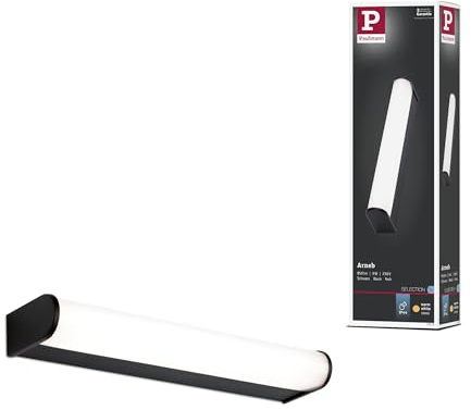 Paulmann 71211 WD Arneb IP44 LED 9W 326mm Schwarz 230V Alu/Acryl