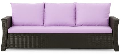 Setgarden® Bankauflage - Outdoor sitzkissen für Gartenbank für polyrattan- Polster Auflage Outdoor - Bankpolster Auflage für Sitzbank Rattan Hollywoodschaukel (Hellviolett, 170x50x50cm)