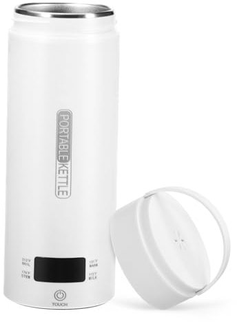 LAPYAPPE Bollitore Elettrico Portatile Da Viaggio Scaldacqua Termico Con Display Della Temperatura Impostazioni Multiple Per Tè Caffè Bevande Calde Design Compatto Per Campeggio Ufficio