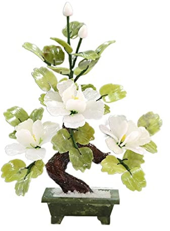 UQACHG Árbol De Cristal, Árbol De La Fortuna, Peonía De Jade, Flor En Maceta, Decoración para Sala De Estar, Gema Feng Shui, Decoración del Hogar, Árbol De Simulaci,C