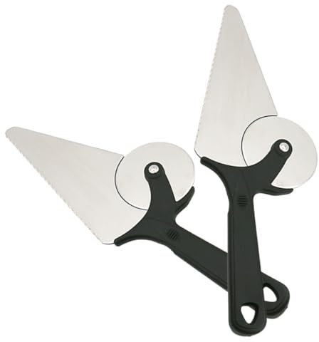 Gatuida 2pezzi Rotelle Pizza in Acciaio Inossidabile Palette Per Torte Per Ragazza Affettatrice Per Pizza e Torte Facile Da e Duratura