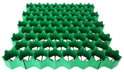 Grille de Sol en Gravier, Tapis de Sol for allée de Jardin, stabilisateur de Gravier, for Gazon, pelouse, allée et Tapis de Drainage Protecteur de Gravier(5cm-8 Pieces)