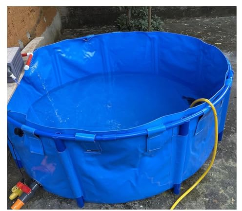 Piscine Hors Sol pour Jardin – 4,0 m x 3 m x 2 m – Bassin en Plastique avec Cadre en PVC et réservoir d'irrigation pour l'élevage de carpes koï, Installation Flexible (2 x 0,6 m)