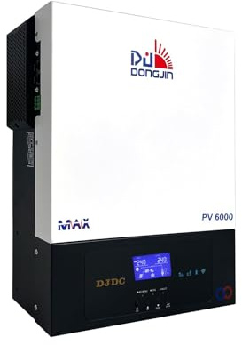 48V 5500W Hybrid Wechselrichter Reiner Sinus Solarwechselrichter 120A MPPT Solarladeregler Mit WiFi-Modul 24VDC auf 220/230VAC Netzunabhängig PV-Eingang