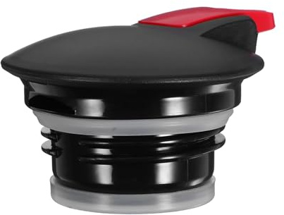 GAROZATION Hk1500 Hk-2000 Coffee Carafe Replacement Lid, Black and Red Plastic Pot Cover with Secure Seal for Household and Commercial Use