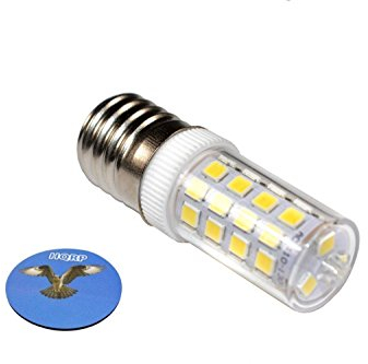 HQRP 220V E17 Dimmable LED Light Bulb Cool White for GE General Electric WB36X10003 Light Bulb Replacement fits Hotpoint/Kenmore/RCA Microwave Plus HQRP Coaster