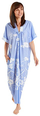 Fashion Friendly Flowing Long Lilac Kaftan with Front Zip, Sizes 8-36 (18)