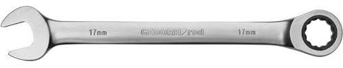 GEDORE red Ringratschenmaulschlüssel, mit Ratsche, SW 16 mm, flach, 12-kant, Schraubenschlüssel, R07100160