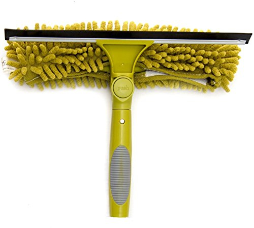 DOCAZOO Window Cleaning Kit, Ceiling Cleaning, Feather Duster, Snow Removal, Window Squeegee, High Reach Indoor & Outdoor Kit - (Head Only - Squeegee - WITHOUT Telescopic Pole)