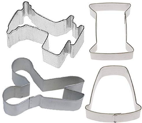 Sewing Seamstress Cookie Cutter 4 Piece Set from The Cookie Cutter Shop - Sewing Machine, Spool of Thread, Thimble, Scissors Cookie Cutters – Tin Plated Steel - Made in the USA