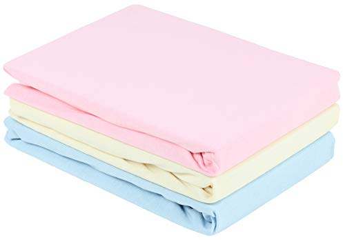 Gerald Wittmann Baby Spannbettlaken 60x120-70x140 cm, 100% Baumwolle Jersey, Rosa