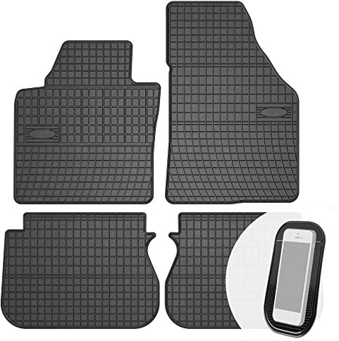 moto-MOLTICO - Alfombrillas de goma para coche, ajuste perfecto, juego de 4 unidades, aptas para Volkswagen Caddy a partir de 2004