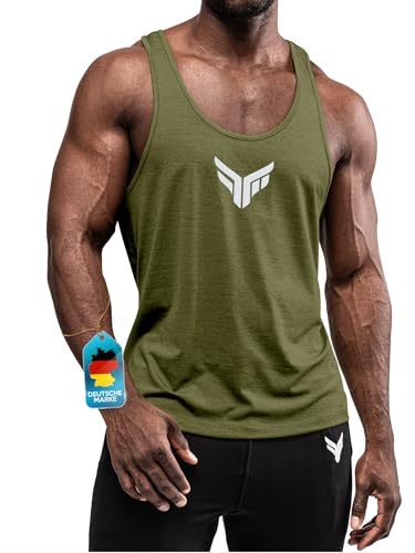 Fitness Method® Tank Top Herren - Extra Funktionelle Sport Bekleidung - verringert erheblich die Schweißbildung - Stringer Tanktop