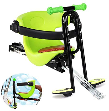RONGJJ Kinderfahrradsitz, Vorne Montierter Kinderfahrradsitz Sicherer Und Sicherer Kindersitz Umweltfreundlicher Vorderer Mountainbike-Kindersitz Für 2-6 Jahre Alten Kindersitz, A