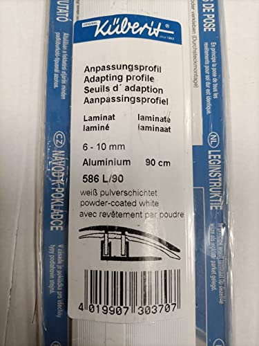 Profilo Dilatazione in Alluminio con Finitura Bianca, 4,5 x 90 cm, Copri Soglia Giunto Pavimenti