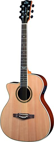 EKO GUITARS - NXT A100CE LH NATURAL Chitarra Acustica Top in Abete, Fasce e Fondo in Tiglio, Tastiera in South American Roupanà,Forma Auditorium Cutaway, Colore Natural