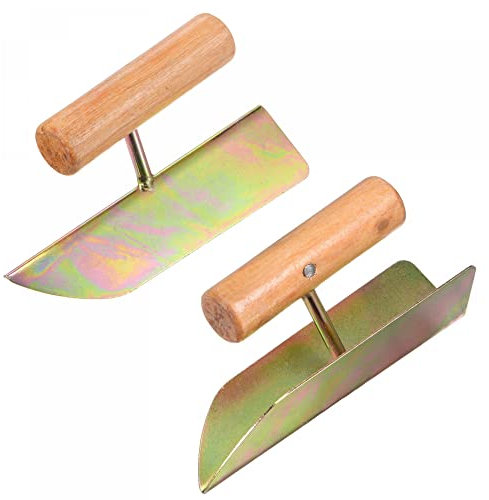 sourcing map Inside and Outside Corner Trowels 2 Inch Galvanized Steel Drywall Corner Shaping Tool