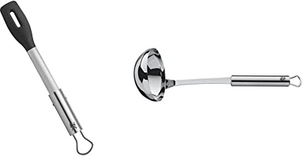 WMF BBQ Servierzange 32,5 cm, Cromargan Edelstahl, Kunststoffkopf, kleine Grillzange für Steak & Schöpflöffel 30 cm Profi Plus Cromargan Edelstahl rostfrei teilmattiert
