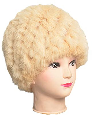 keusyoi Winter Fellmütze Frauen Stilvolle Warm Dicke Klassische Hut Beanies Weiche Flauschige Furry Cap Schneekappen Outdoor Fellmützen