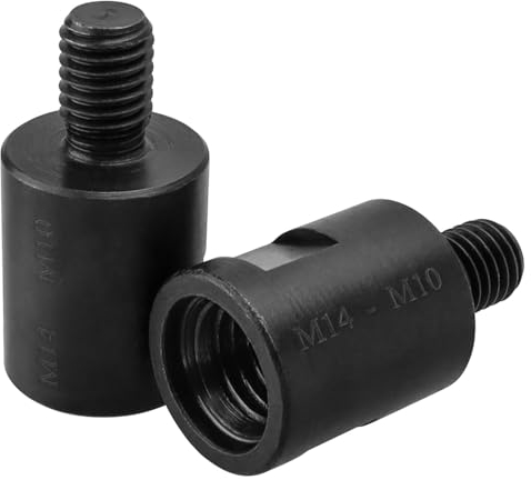Mesee 2 Stück Gewindebohrer-Adapter, M10 Außengewinde auf M14 Innengewinde Konverter Adapter für Winkelschleifer Polierer Bohrer Schnittstelle Anschluss Konverter Adapter Elektrowerkzeug Zubehör