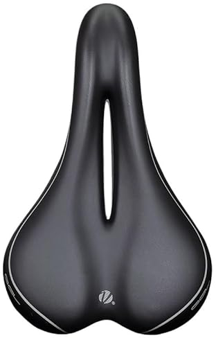 BLacOh Fahrradsattel Herren Silica Gel PU Verdicken Zone Cut Hohl Atmungsaktive Komfortable Rennrad MTB Fahrrad Sattel Kissen Radfahren Teile Fahrradsattel