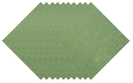 Hiseng Teppichfliesen Selbstklebend 30x30cm, Teppichfliesen Selbstliegend Rutschfeste Strapazierfähig Teppich Bodenbelag für Büro Wohnzimmer Schlafzimmer - 10/20/30 Stück (10 Stück,Grün)