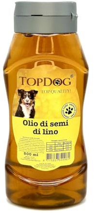 Olio di lino per cani e cavalli TOPDOG® 500ml spremuto a freddo