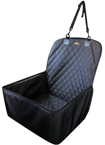 Asiento de coche para cachorros – Asiento de coche lavable para cachorros | Asiento de coche resistente | Paredes reforzadas que protegen el asiento del coche para perros | Asiento de coche