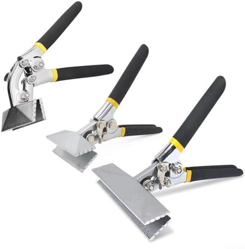 Besttoolifes Herramientas de chapa, alicates de doblado de chapa metálica, Pinza manual de abrazadera de chapa Alicates de costura de mango antideslizante (C)