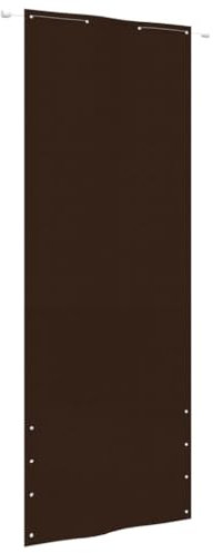 AJJHUUKI Balkonsichtschutz braun 80x240cm Oxford Stoff