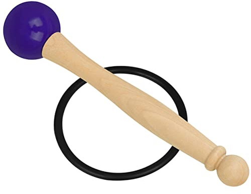 Klangschalen Schlägel 1 Satz mit Gummiring und Holzstab | Kristallschalen und Klangschale, Elastischer Gummiring, Einfache Handhabung, Kompakt Verstaubar