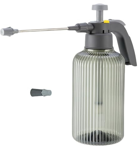 Pulverizador de presión de acción de bomba de litro, pulverizador de bomba de jardín, atomizador para fertilizante, botella para regar plantas y control, atomizador manual de jardín para césped