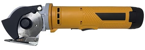 Cutter Electrique Rotatif Sans Fil, Ciseaux Electriques avec Affûteur Intégré, pour Tissu, Cuir, Moquette et Carton, Outil de Couture Portable