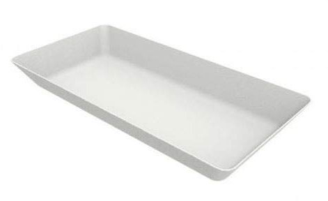 Piattino rettangolare polpa di cellulosa pz.50 - Gold Plast 6121P/COMPOSTABILE