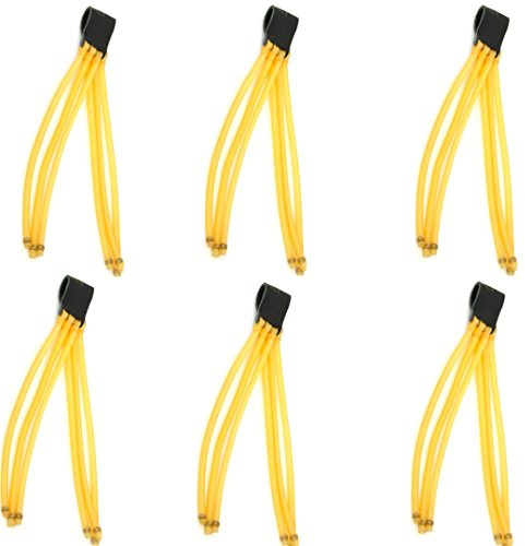 COSORO 6 X 6 bandes Lance-pierre Bandes en caoutchouc Chasse Catapultes Bandes en caoutchouc