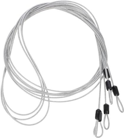 DOITOOL Cuerda De Alambre De Acero Inoxidable Trenzado Con Cubierta Plástica 50 Metros De Cable De Acero Recubierto Flexible Y Cortable Para Barandillas Pasillos Y Proyectos De Colgado