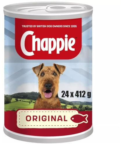 Chappie Nutritional Adult Dog Food Tins Original (12 x 412g Per Pack) (2 Pack (24 Tins))