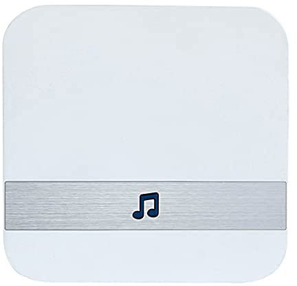 Clenp Sonnette Ding Dong, Sonnette Ding Dong sans Fil WiFi Accessoires De Récepteur De Sonnette Vidéo Intelligente pour Une Utilisation en Intérieur Blanc Prise UE