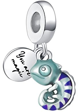 Alstiva Tiere Hase Vierblättriges Kleeblatt 925 Sterling Silber 5A Zirkonia Charm Anhänger für Armband Charm Bead Pendant für Europäische Armbänder Halsketten Schmuck Geschenk für Damen