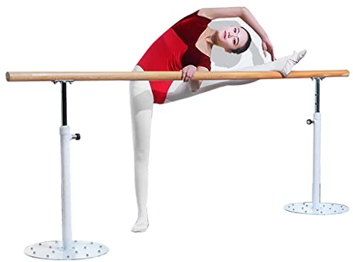 Ballettstange Haushaltstanzräume können Ballettstange anheben, Saugnapf-Verlängerungsstange mit Massivholzgriff, ideal for Dehnübungen (Size : 2M/6.6FT)