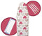 BB sky Ironing Board Cover Double Layer Heat Reflective Backing With Iron Cloth and Elastic Clips For Easy Ironing Set (Red Hearts)