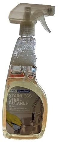 Clearly | stainless steel cleaner Spray - Rapidly Removes Grease, Dirt & Fingerprints On All Kitchen Surfaces - 750ml bottle