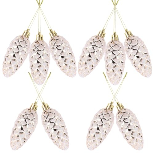 MAGICLULU 10stücke Weihnachtsbaum-hängedekor Tannenzapfen Anhänger Weihnachtsdekorationen Hängeornamente Für Weihnachten Party Festivals Schmuck Ornamente