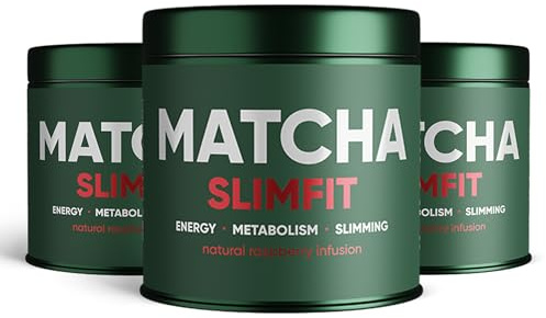 WOW TEA:Tè disintossicante Matcha di prima qualità (SLIMFIT BERRY Confezione da 3, Matcha)