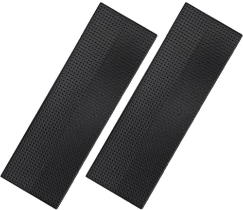 Lpitoy 2 Stück Bar-Service-matten, Schwarze Barmatte, 60 X 20 cm, rutschfeste Whiskey-Kaffee-bar-matten, Untersetzer, Abtropfmatte, Überlaufmatte Für Bars, Küche, Restaurants