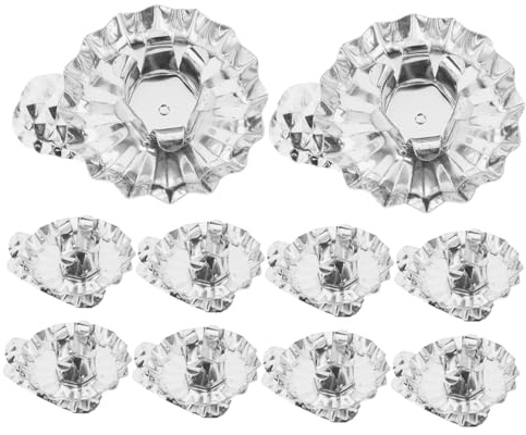 ZUNOXAZ 10 Pezzi Clip per Portacandele Natalizi in Metallo C per Albero Natale Portacandele per Feste e Decorazioni Festive