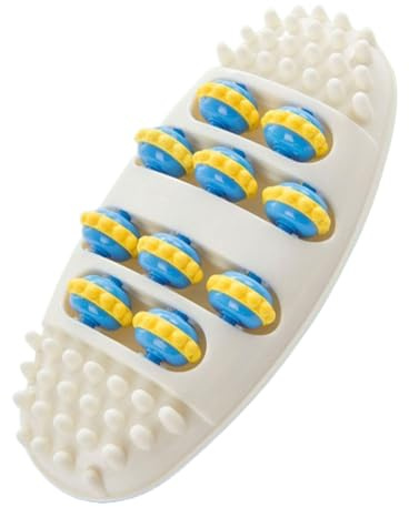 Fotmassagerulle - fotreflexologiverktyg, plantar fasciitmassör, stressavlastande reflexologiverktyg | manuell hälmask för äldre, personer